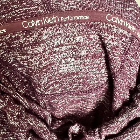 Calvin Klein Performance stretch purple Cowl neck Long Sleeves sweatshirt Size S - Picture 8 of 10